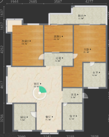 鸣翠桃源（公寓住宅） 3室2厅2卫 133.20m² 200万