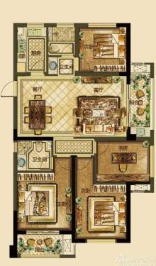 德邑上城 3室2厅2卫 119.00m² 275万