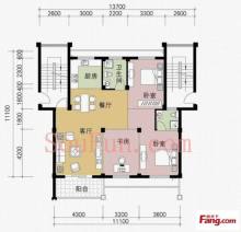 彩虹嘉都 3室2厅2卫 132.32m² 225万