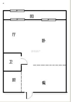 美和院(商住楼) 2室1厅2卫 43.75m² 62万