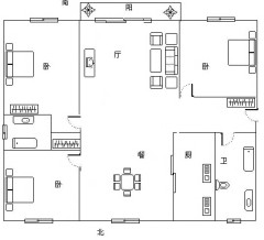五月香山(公寓住宅) 3室2厅2卫 130.51m² 238万
