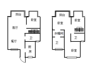 万科容大金色家园 4室2厅3卫 147.00m² 260万
