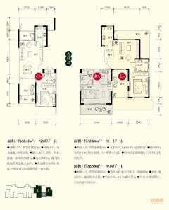横桥沈合苑 2室2厅1卫 86.00m² 4000元/月