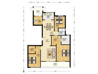 秦忆荣府南区 4室2厅2卫 142.37m² 156万