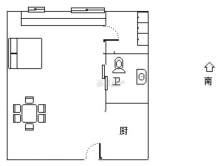 美和院(商住楼) 1室1厅1卫 44.36m² 67万