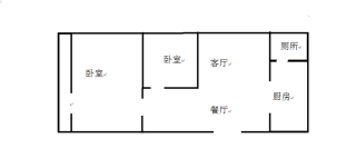 彩虹嘉都 2室2厅1卫 78.19m² 2000元/月