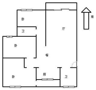 五月香山(公寓住宅) 3室2厅2卫 144.87m² 3500元/月