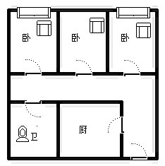 富春硅谷麓园(公寓住宅) 3室2厅1卫 83.00m² 170万