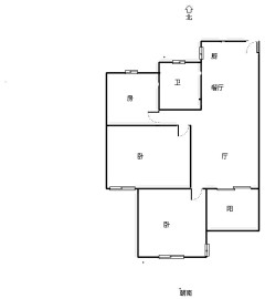 岭上花苑 3室1厅1卫 90.00m² 288万