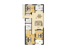 富景都会公寓 3室2厅2卫 115.00m² 289万