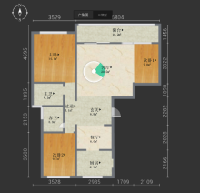 宋都江宸府 3室2厅2卫 98.31m² 245万