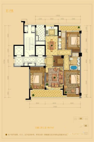 富春和园(公寓住宅) 4室2厅2卫 167.42m² 350万