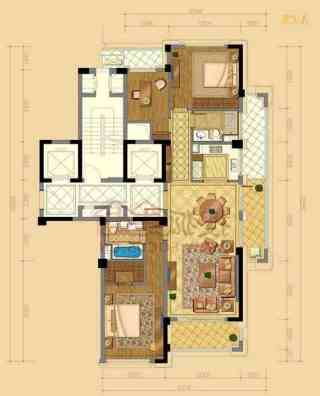 富春和园(公寓住宅) 3室2厅1卫 153.19m² 270万