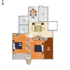 篁外 2室2厅1卫 89.00m² 4000元/月