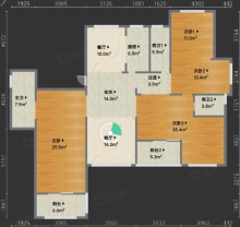文居学府 4室2厅3卫 146.00m² 335万