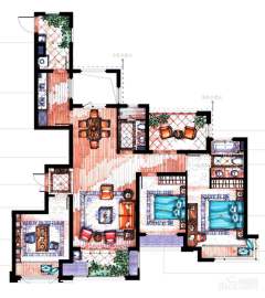 复城国际 3室2厅2卫 140.00m² 400万