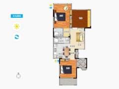 篁外 3室2厅1卫 89.00m² 280万