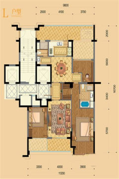 富春和园（公寓住宅） 3室 158.00m² 510万