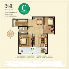 新帝朗郡 2室1厅1卫 83.00m² 4300元/月