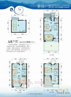 三江鸣翠蓝湾(公寓住宅) 4室2厅3卫 206.06m² 298万