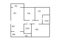 梓树花苑(公寓住宅) 3室2厅2卫 120.00m² 3000元/月