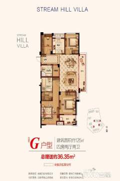 野风秋雅 4室2厅2卫 125.00m² 180万