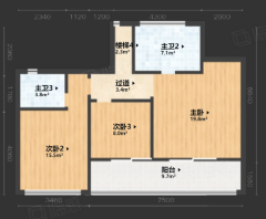 九龙仓雍景山(别墅) 4室2厅4卫 141.51m² 430万