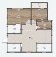 浪漫香槟(东区) 3室2厅2卫 129.00m² 200万