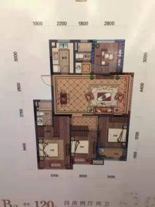 中天富春诚品 3室2厅2卫 120.06m² 320万