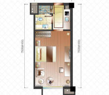云溪印象 1室1厅1卫 45m² 3000元/月