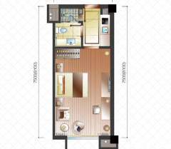 云溪印象 1室1厅1卫 45m² 3000元/月