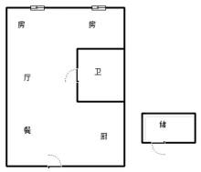 美和院(商住楼) 2室1厅1卫 45m² 82万