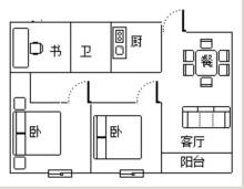 九龙仓雍景山(公寓住宅) 3室2厅1卫 103m² 1800元/月