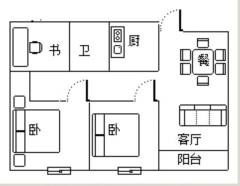 九龙仓雍景山(公寓住宅) 3室2厅1卫 103m² 1800元/月