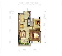 绿城之江一号 2室1厅1卫 78m² 330万