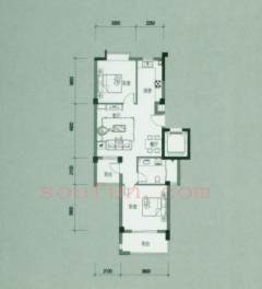 岭上花苑 2室2厅1卫 89m² 311万