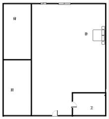 云溪印象 1室1厅1卫 45m² 2400元/月